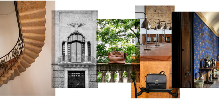 Milano Outside/Inside - Luoghi iconici di Milano con la borsa di Lusso Milano - Valextra