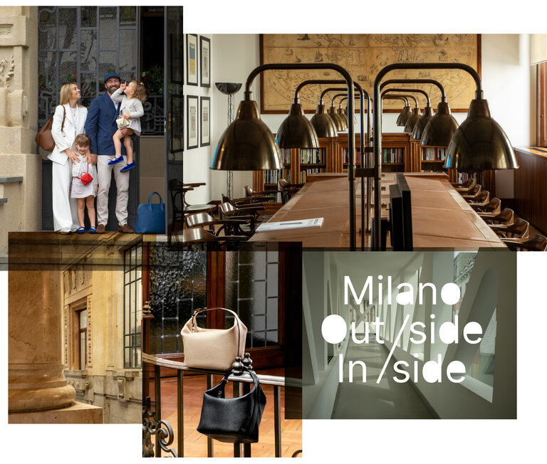 Milano Outside/Inside - Palazzi e personalità di Milano insieme alle borse di lusso artigianali - Valextra