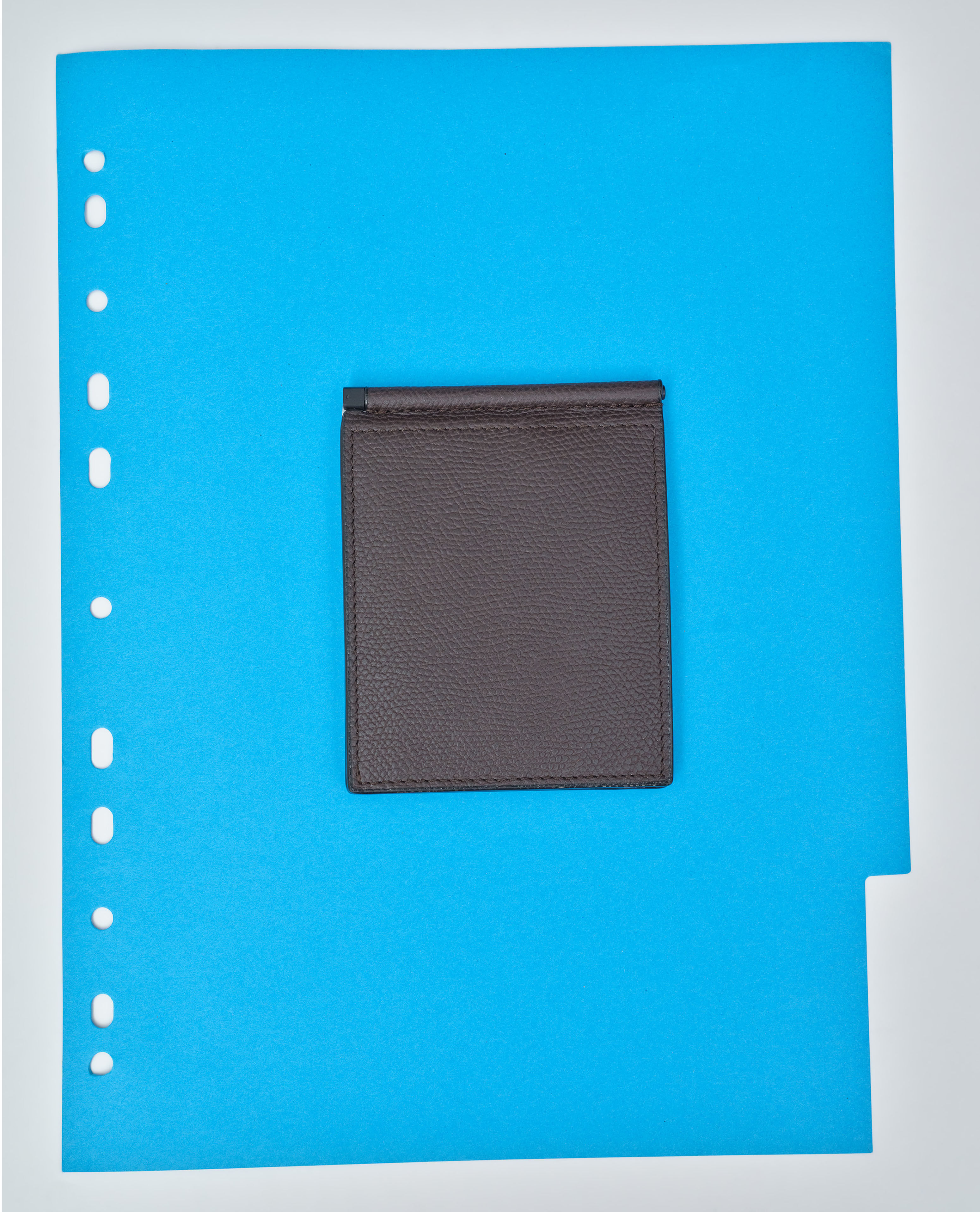 Smokey Blue Leather Coin purse wallet | Valextra Smokey Blue Leather Coin purse wallet | Valextra