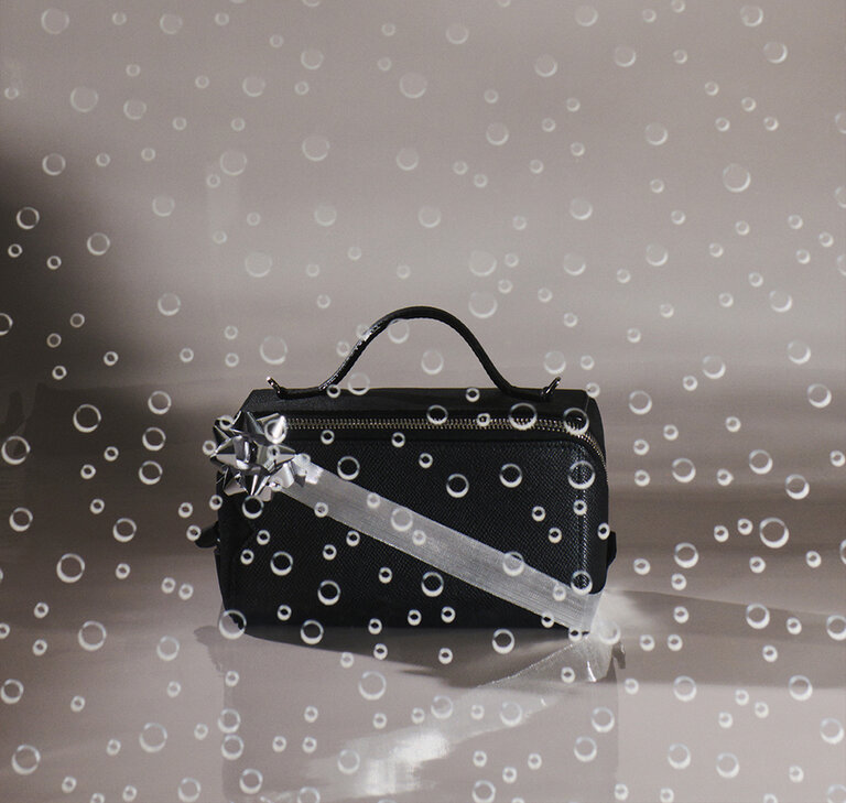 Valextra - Black leather briefcase