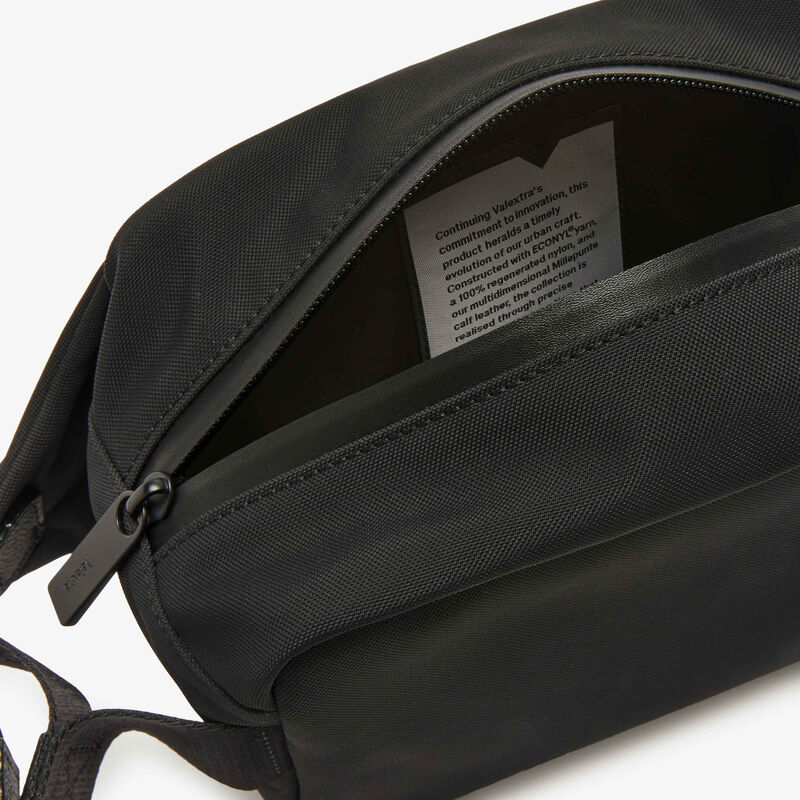 Assoluto Bum Bag - Black - Econyl - Rigenerated nylon fiber - Valextra - 7