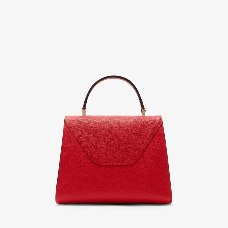 Iside Top handle medium bag - Red - Millepunte calf leather - Valextra - 5