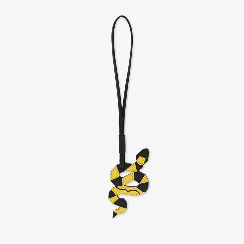 Snake Charm - Yellow/Black - Millepunte calf leather - Valextra - 1