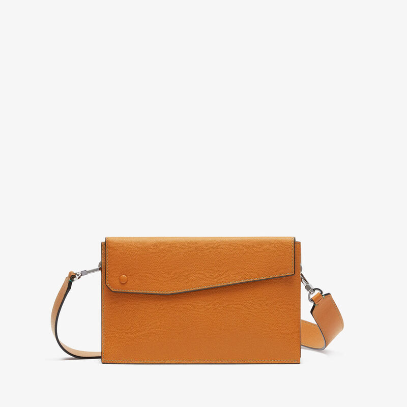 Pocket Crossbody Bag - Havana Brown - Millepunte calf leather - Valextra - 1