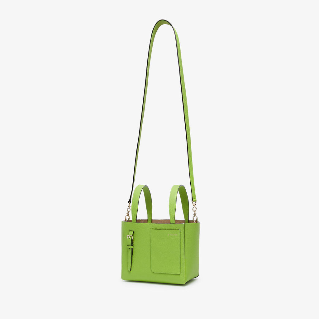 Borsa a Secchiello Soft Micro - Verde Mela - Vitello VS - Valextra - 5