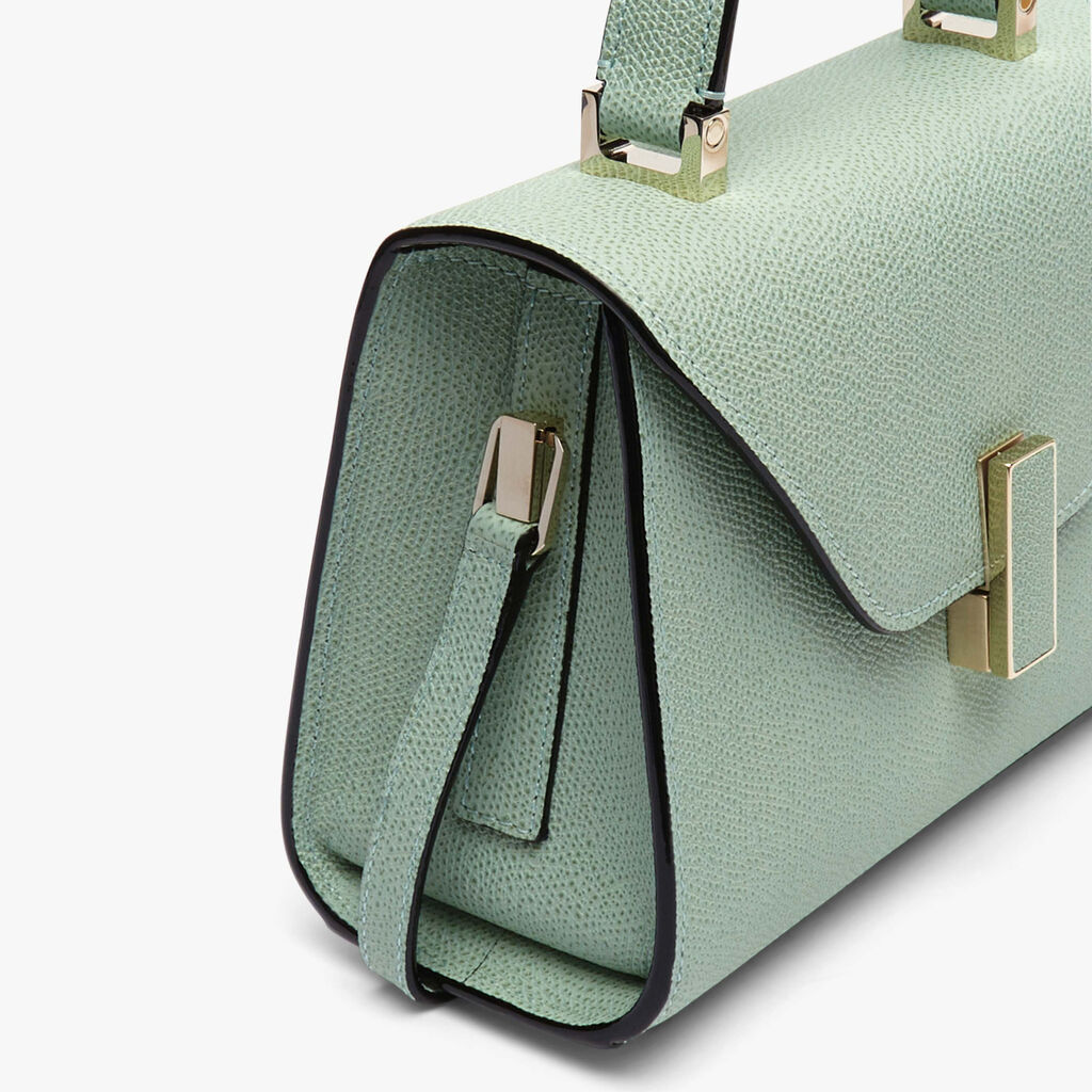 Borsa a Tracolla Iside Micro - Verde Acqua - Vitello VS - Valextra - 5