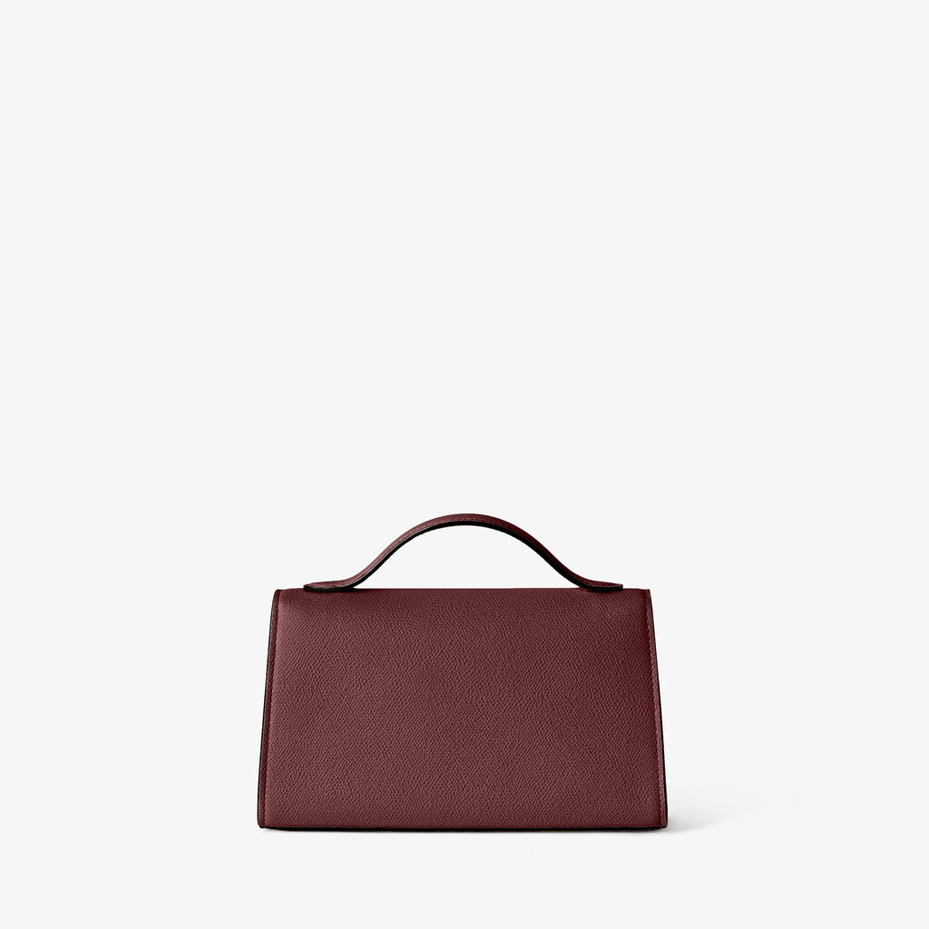 Iside T&igrave;n Top Handle Bag - Claret Red - Millepunte calf leather - Valextra - 6