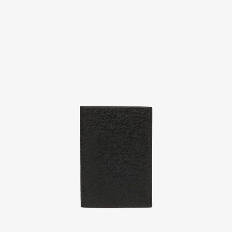 Passport Holder - Black - Millepunte calf leather - Valextra - 1