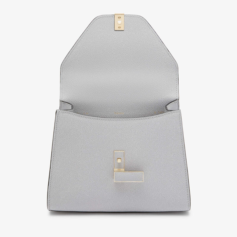 Iside Top handle mini bag - Stone Grey - Millepunte calf leather - Valextra - 8