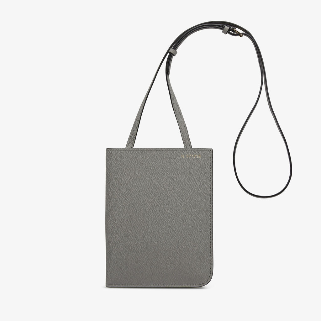 Valextra Portafoglio grande da Donna in Pelle Grigia | Valextra Soft