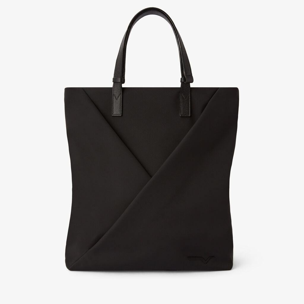 Assoluto Tote Bag - Black - Econyl - Rigenerated nylon fiber - Valextra - 1