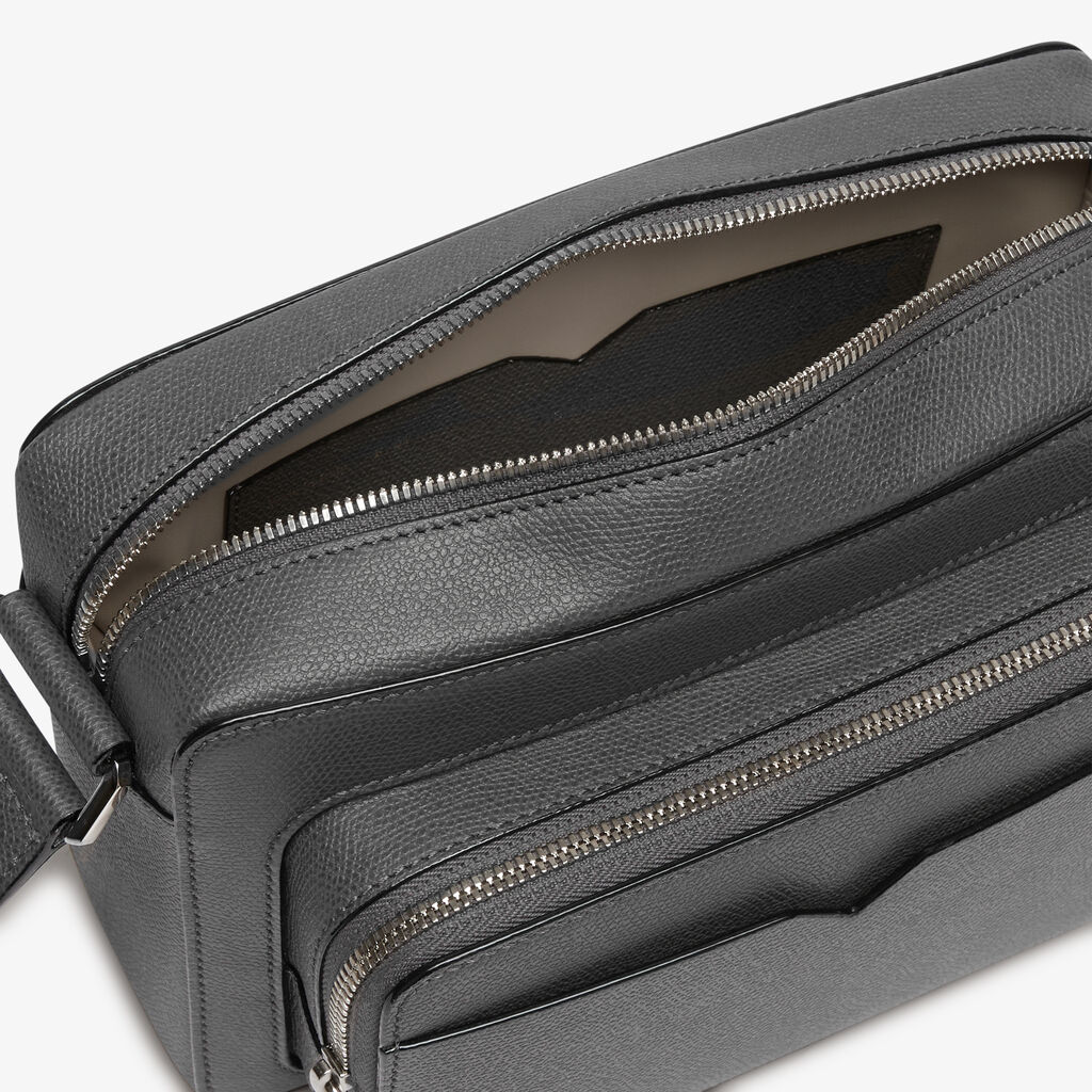 V-Line Reporter Bag - Smokey Grey - Millepunte calf leather - Valextra - 3