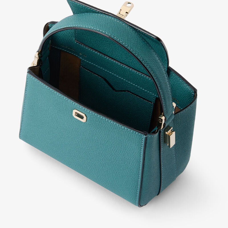 Brera Crossbody Micro Bag - Bottle Green - Millepunte calf leather - Valextra - 3