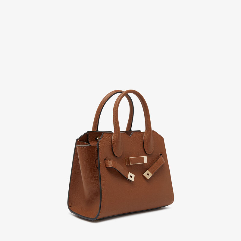 Milano Crossbody Micro Bag - Chocolate Brown - Millepunte Soft calf leather - Valextra - 6