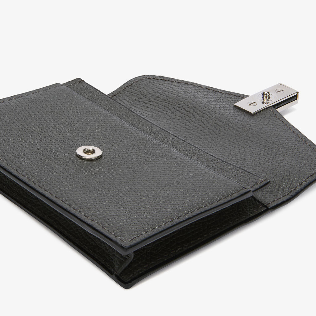 Iside Card Holder - Smokey Grey - Millepunte calf leather - Valextra - 2
