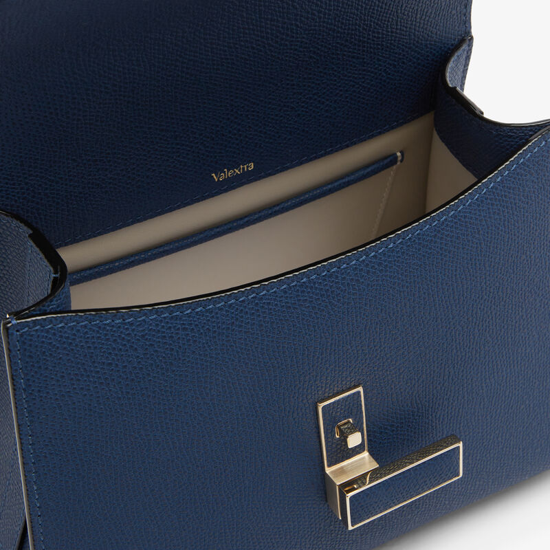 Iside Top Handle Mini Bag - Sapphire Blue - Millepunte calf leather - Valextra - 2