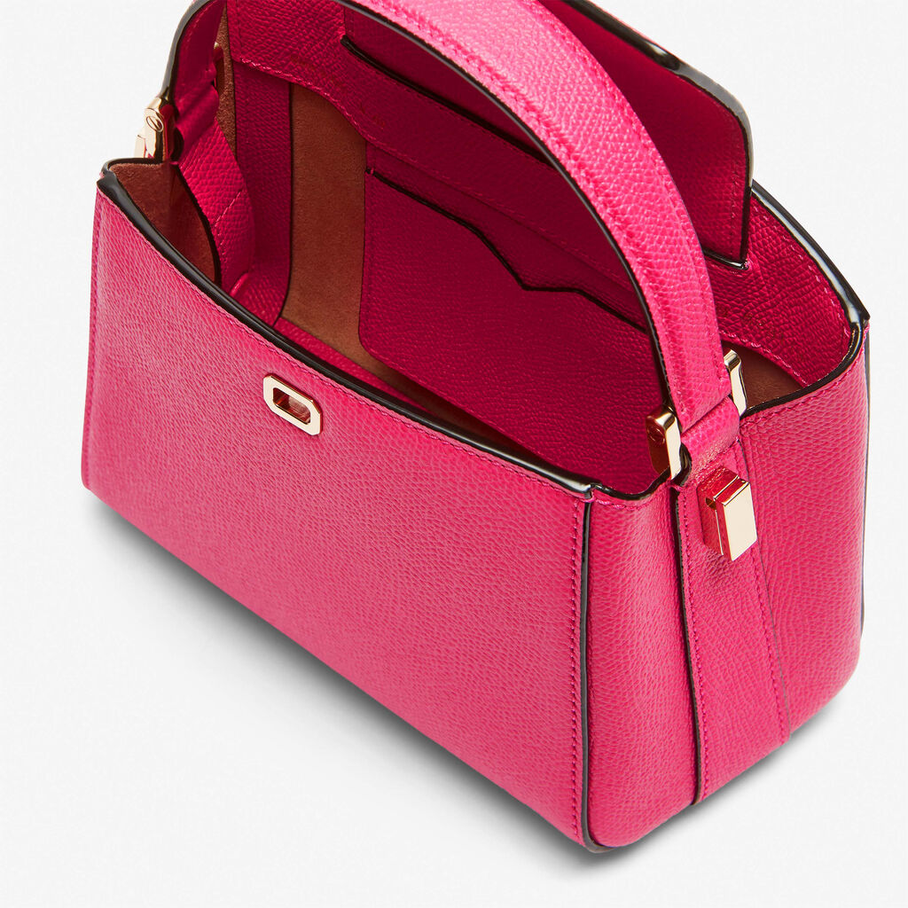 Brera crossbody micro bag - Bubblegum Pink - Vitello VS - Valextra - 3