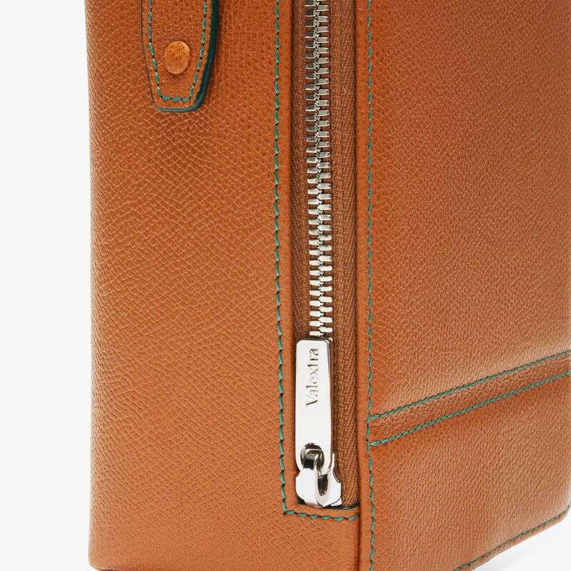 Tric Trac Bag - Havana Brown - Millepunte calf leather - Valextra - 5