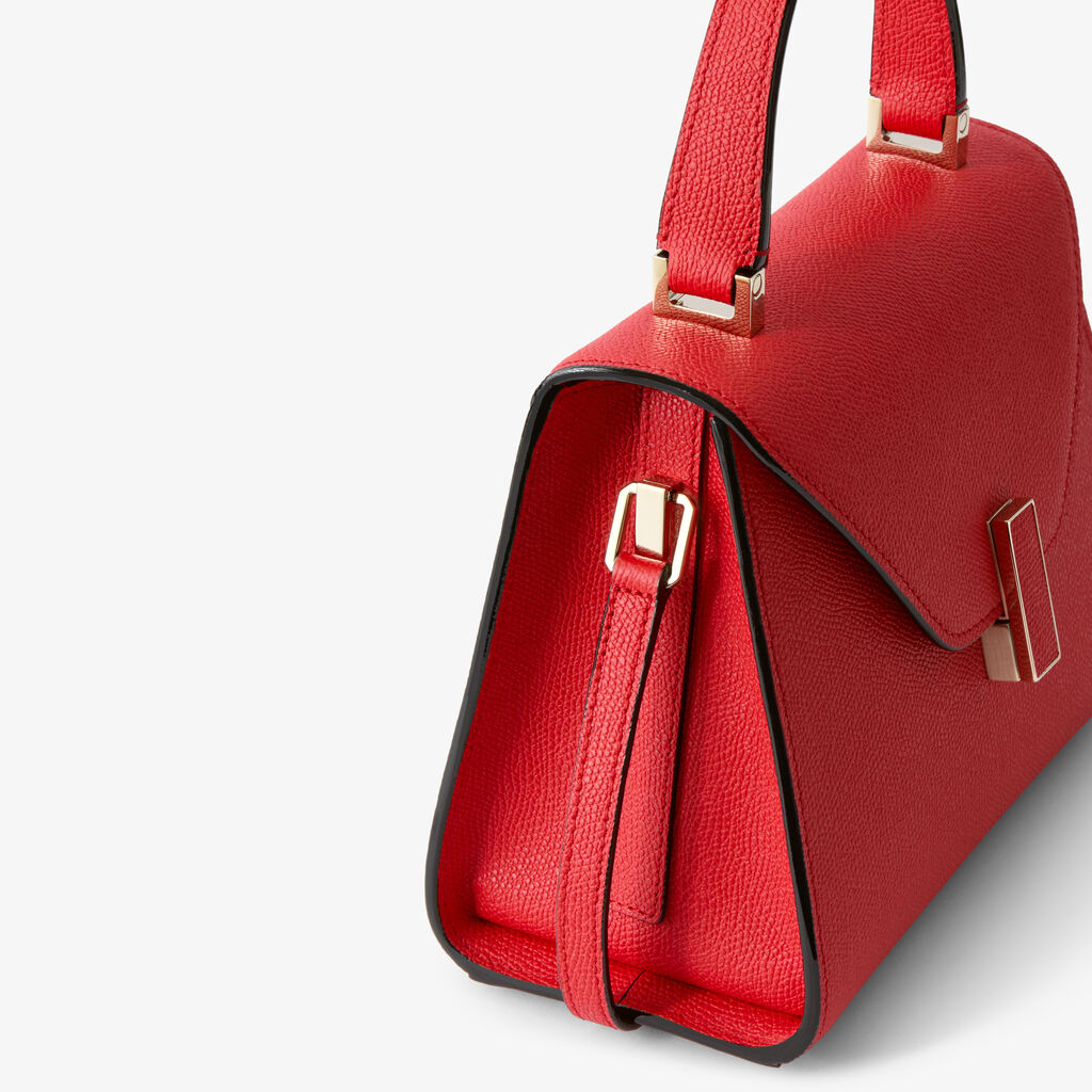 Iside Top handle mini bag - Crimson Red - Vitello VS - Valextra - 4