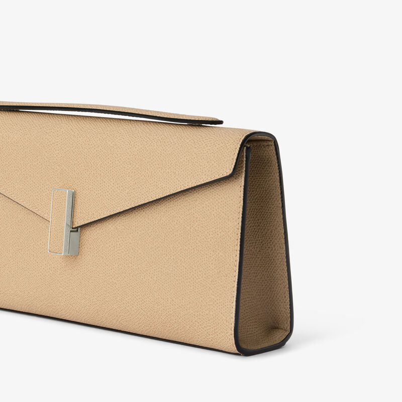 Iside Clutch - Cashmere Beige - Millepunte calf leather - Valextra - 4