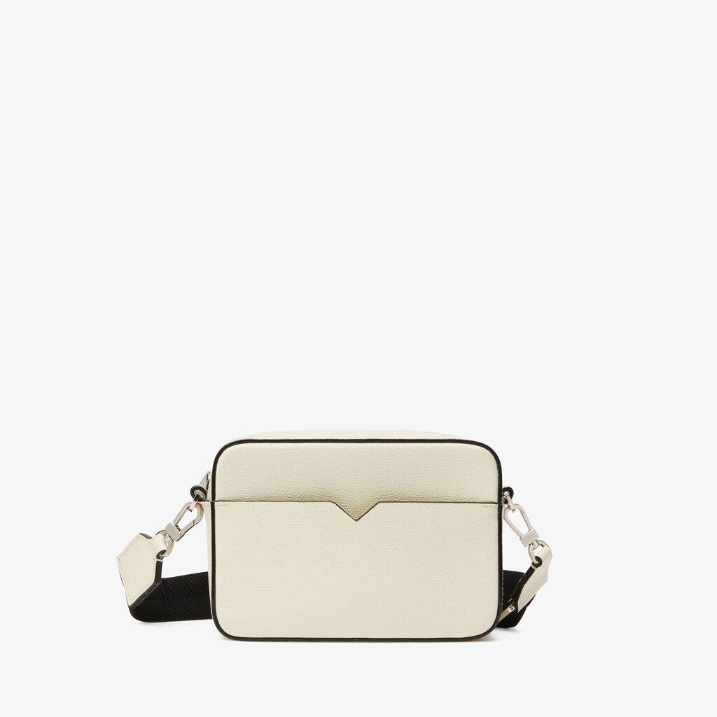 V-line Reporter Mini Bag - Pergamena White - Vitello VS - Valextra - 1