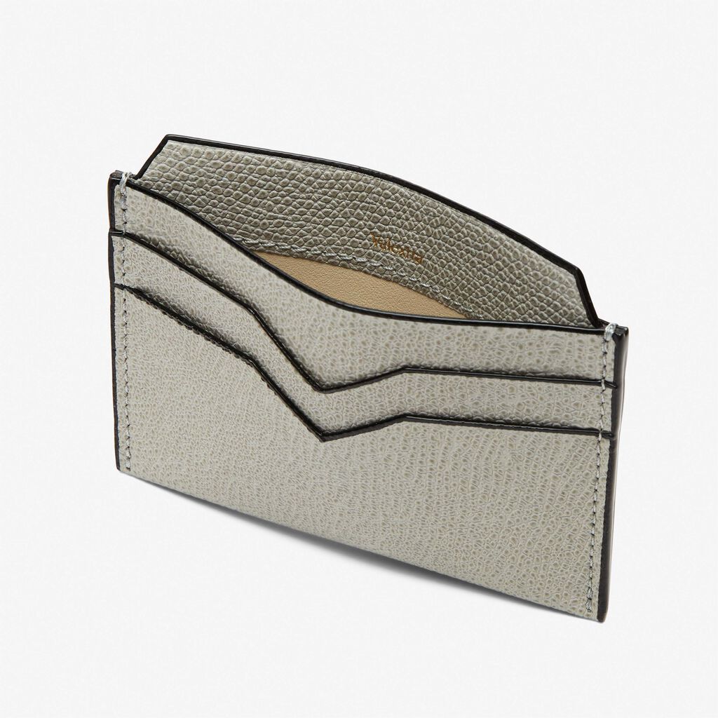 4CC Card Case - Ash Grey - Vitello VS - Valextra - 3