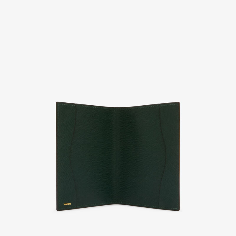 Porta Passaporto - Verde Valextra - Pelle di vitello Millepunte - Valextra - 3