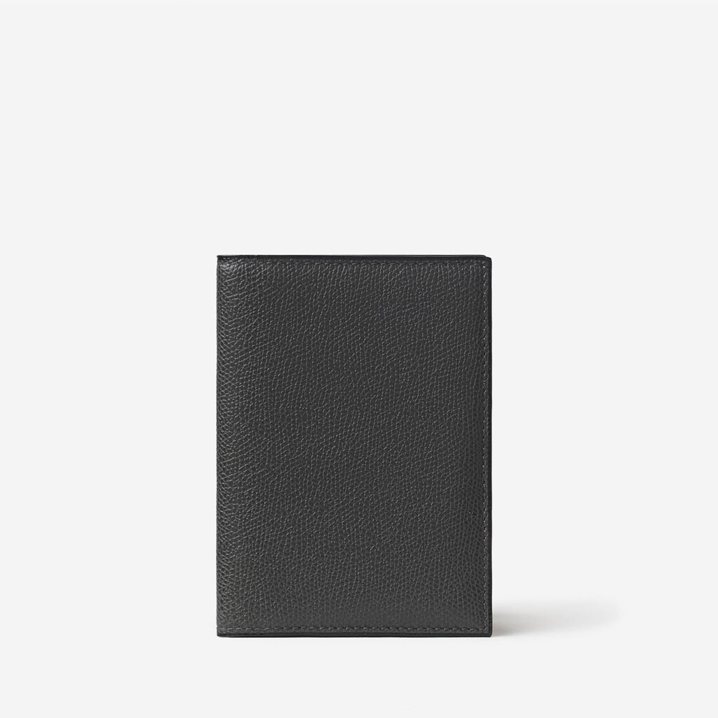 Porta Passaporto con 3 Carte di Credito - Grigio Fumo - Vitello VS - Valextra - 1