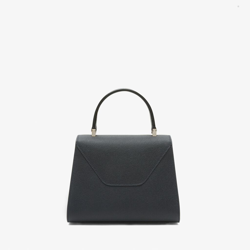 Borsa a Mano Iside Mini - Blu Notte - Vitello VS - Valextra - 6