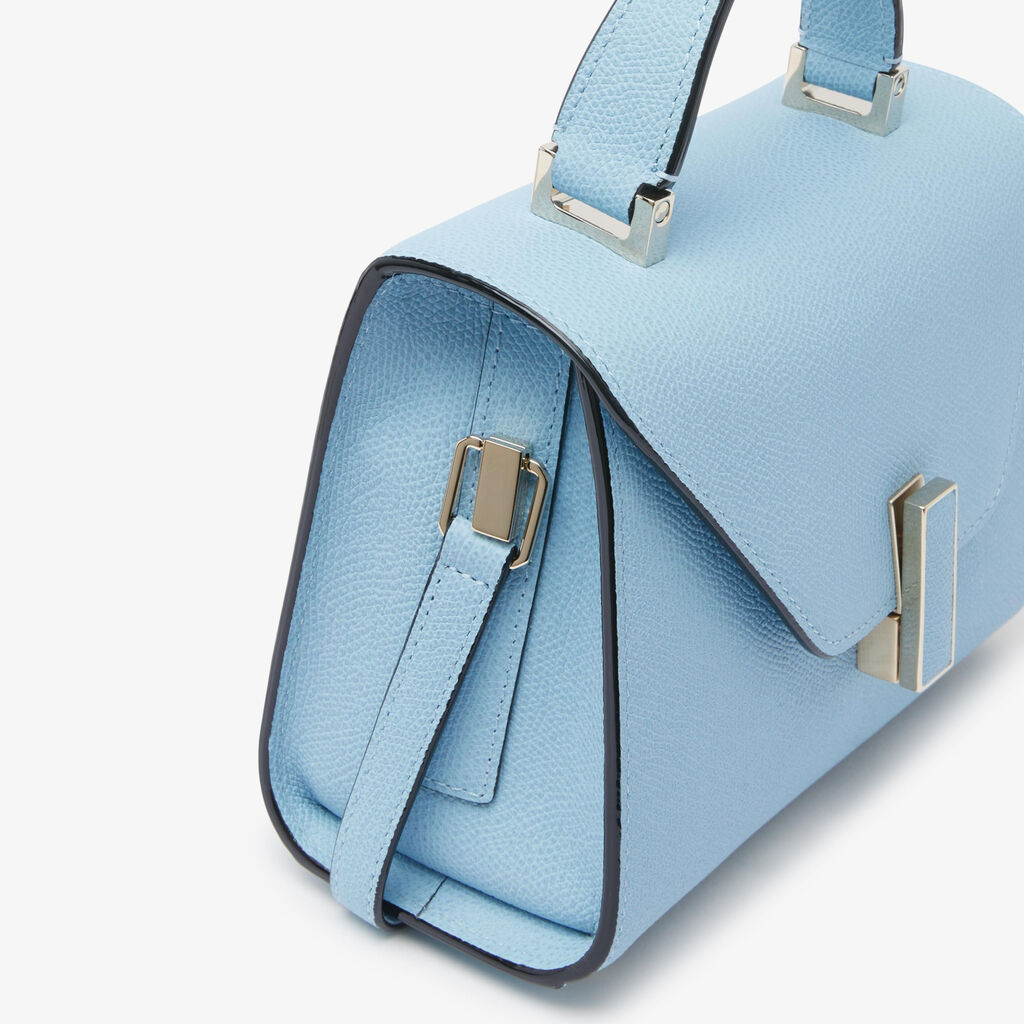 Iside Crossbody Micro Bag - Cerulean Blue - Vitello VS - Valextra - 4