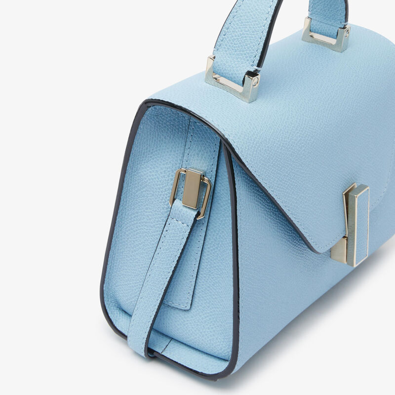 Iside Crossbody Micro Bag - Cerulean Blue - Millepunte calf leather - Valextra - 4