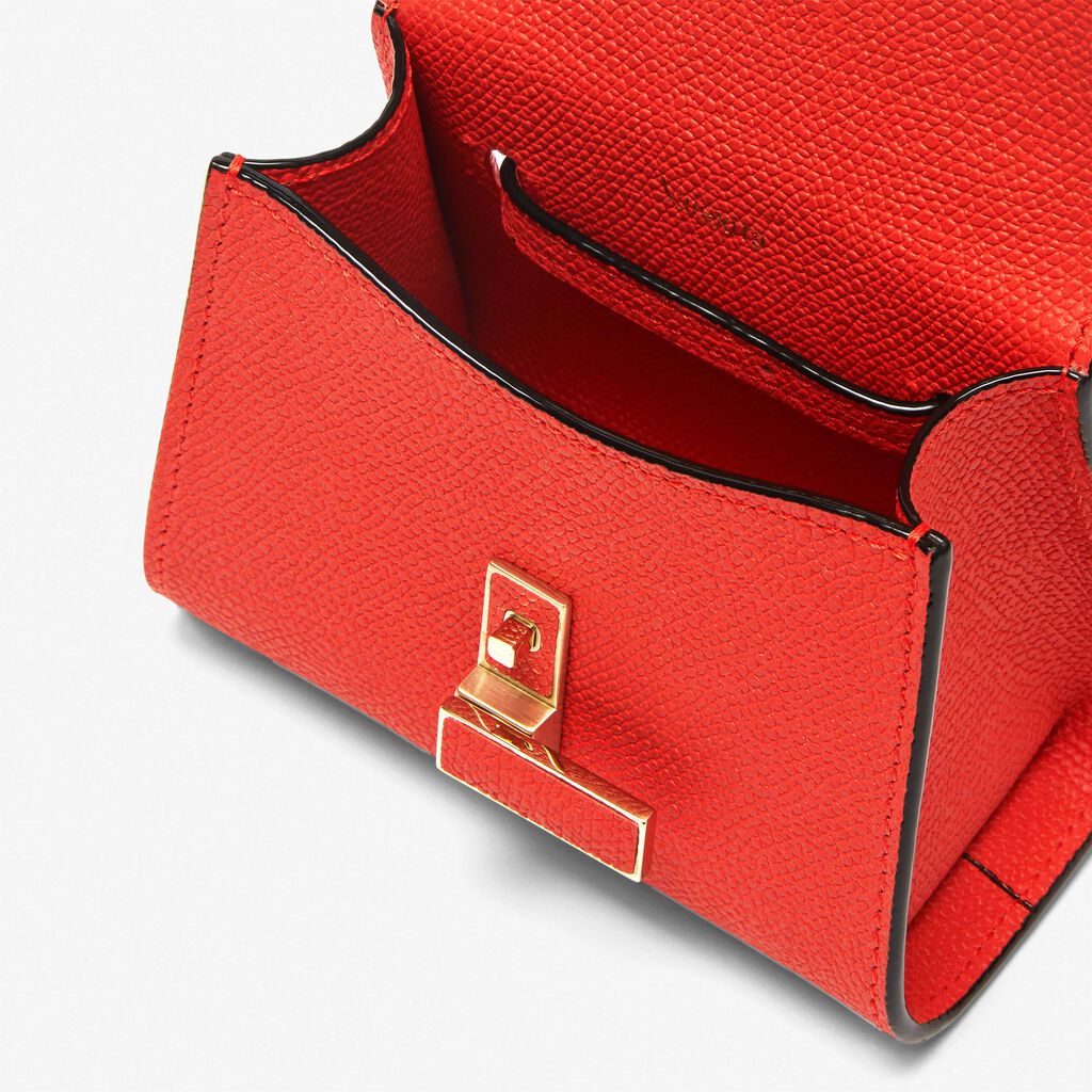 Borsa Cintura Iside - Rosso Papavero - Vitello VS - Valextra - 3