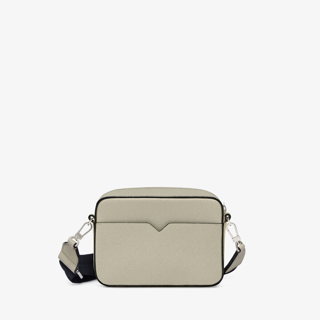 V-line Reporter Mini Bag - Linen Grey - Vitello VS - Valextra - 4