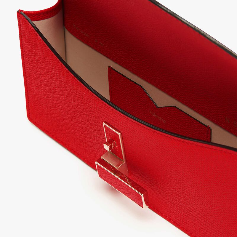 Iside clutch bag - Love Red - Millepunte calf leather - Valextra - 4