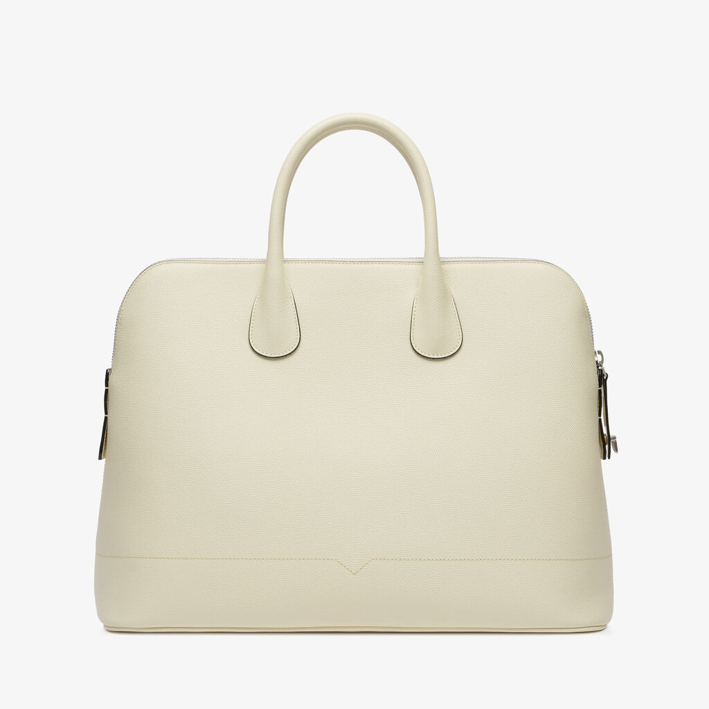 MyLogo Bowling Bag - Pergamena White - Vitello VS - Valextra - 5