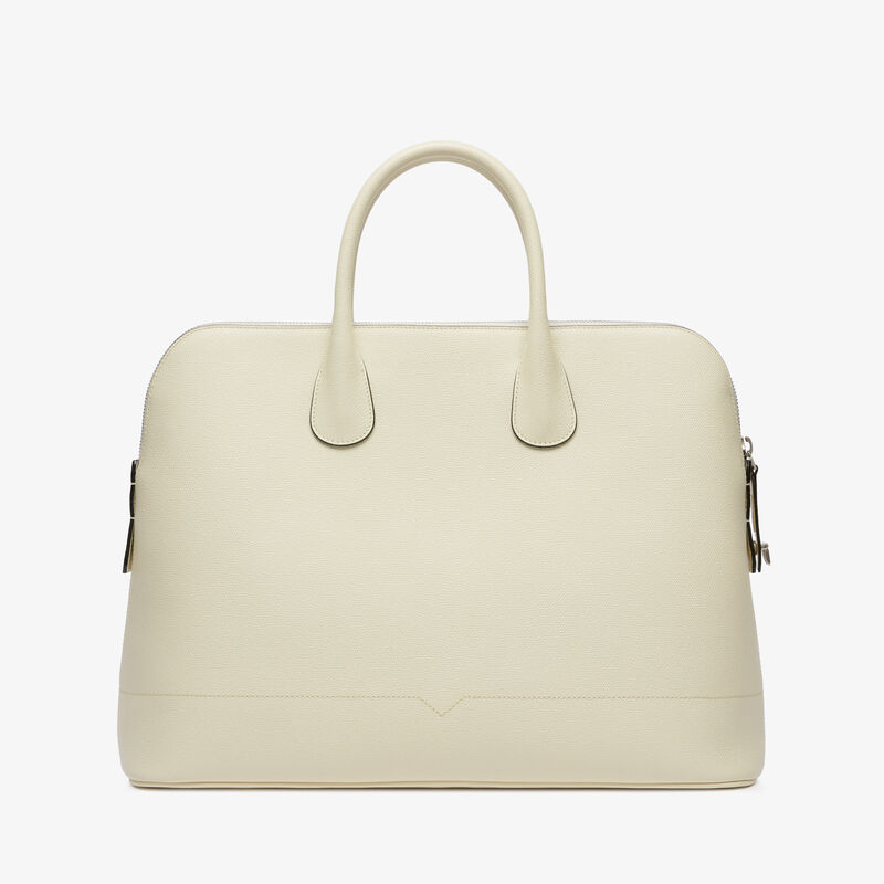 MyLogo Bowling Bag - Pergamena White - Millepunte calf leather - Valextra - 5