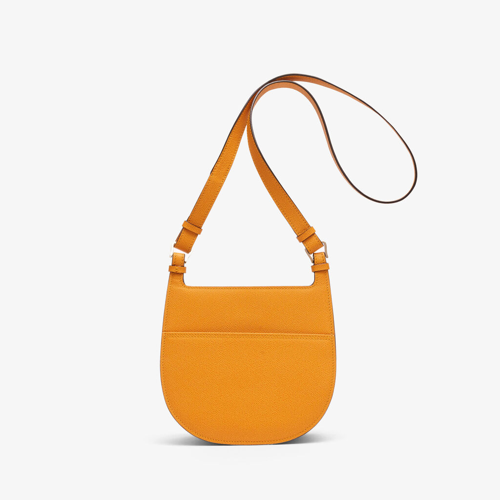 Hobo Weekend Mini Bag - Saffron Yellow - Vitello VS - Valextra - 6