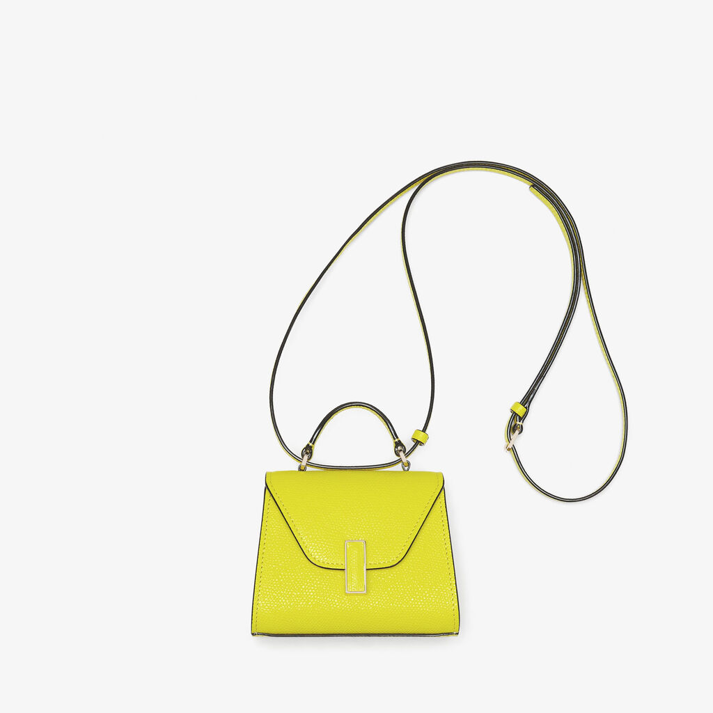 Iside Belt Bag - Lime Yellow - Vitello VS - Valextra - 2