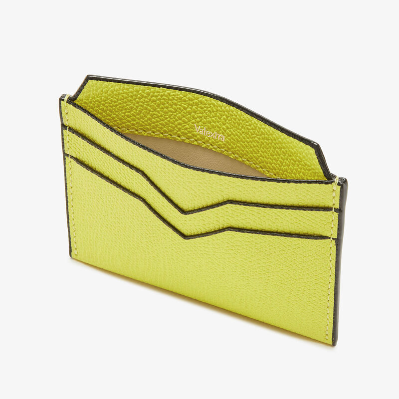 4CC Card Case - Citrine Yellow - Millepunte calf leather - Valextra - 2