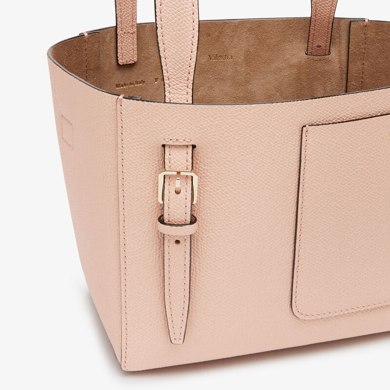 Soft Bucket Micro Bag - Bonne Mine Pink - Millepunte calf leather - Valextra - 4