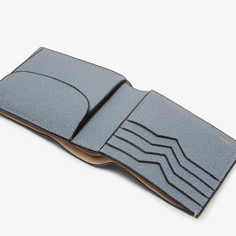 Wallet 4Cc With Coin Holder - Niagara Blue - Millepunte calf leather - Valextra - 2