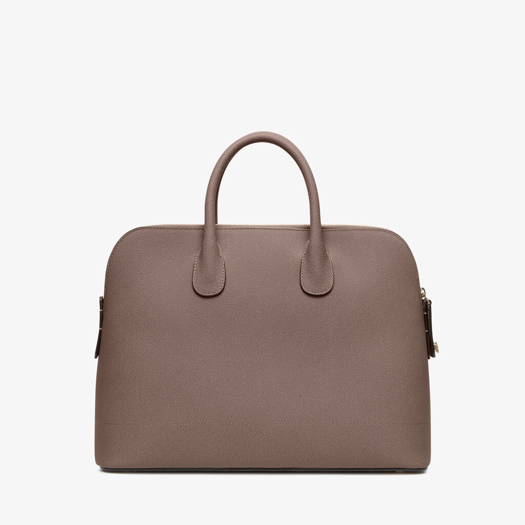 MyLogo Bowling Medium Bag - Sahara Brown - Millepunte calf leather - Valextra - 6