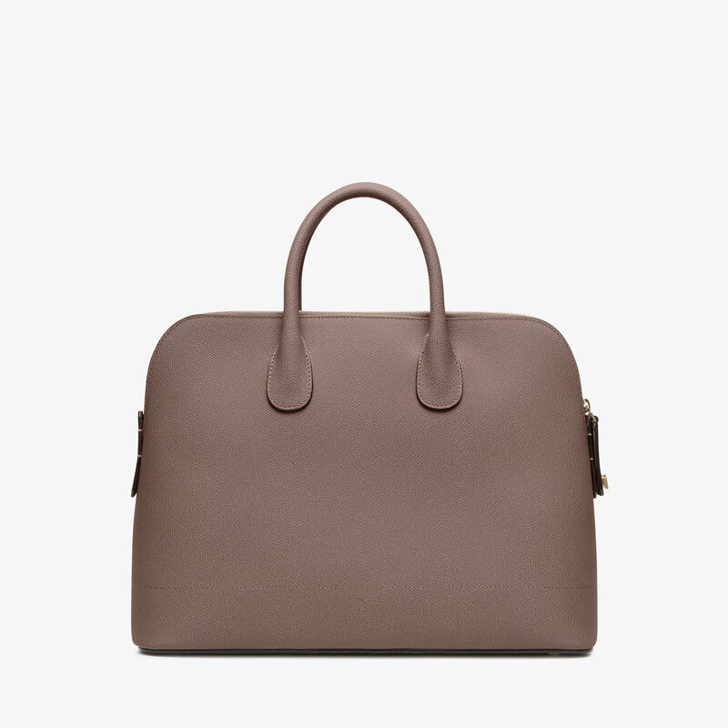 MyLogo Bowling Medium Bag - Sahara Brown - Millepunte calf leather - Valextra - 6