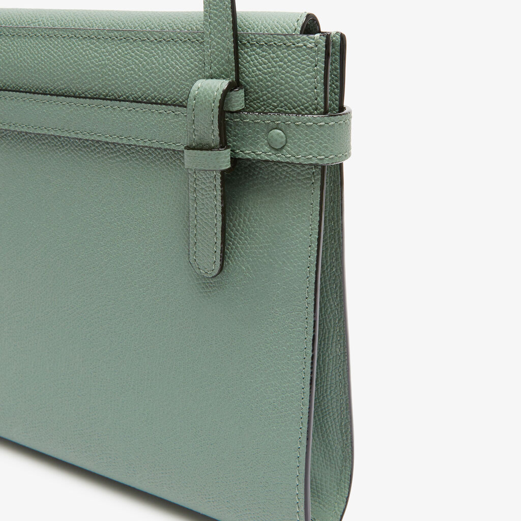 Brera B-Tracollina Crossbody bag - Eucalyptus Green - Vitello VS - Valextra - 3