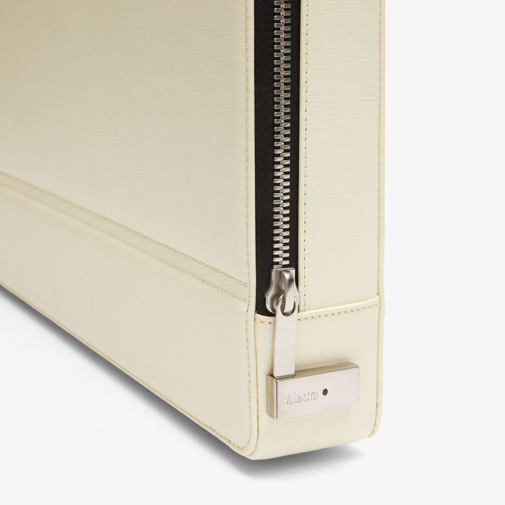 Premier Briefcase 24H - Pergamena White - Cuoio VL - Valextra - 6