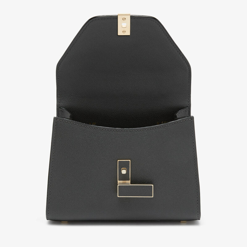 Iside crossbody micro bag - Smokey Grey - Millepunte calf leather - Valextra - 7