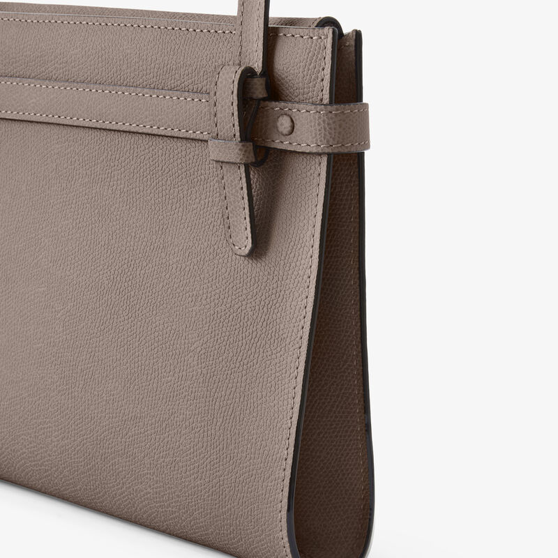 Brera B-Tracollina Crossbody bag - Sahara Brown - Millepunte calf leather - Valextra - 3