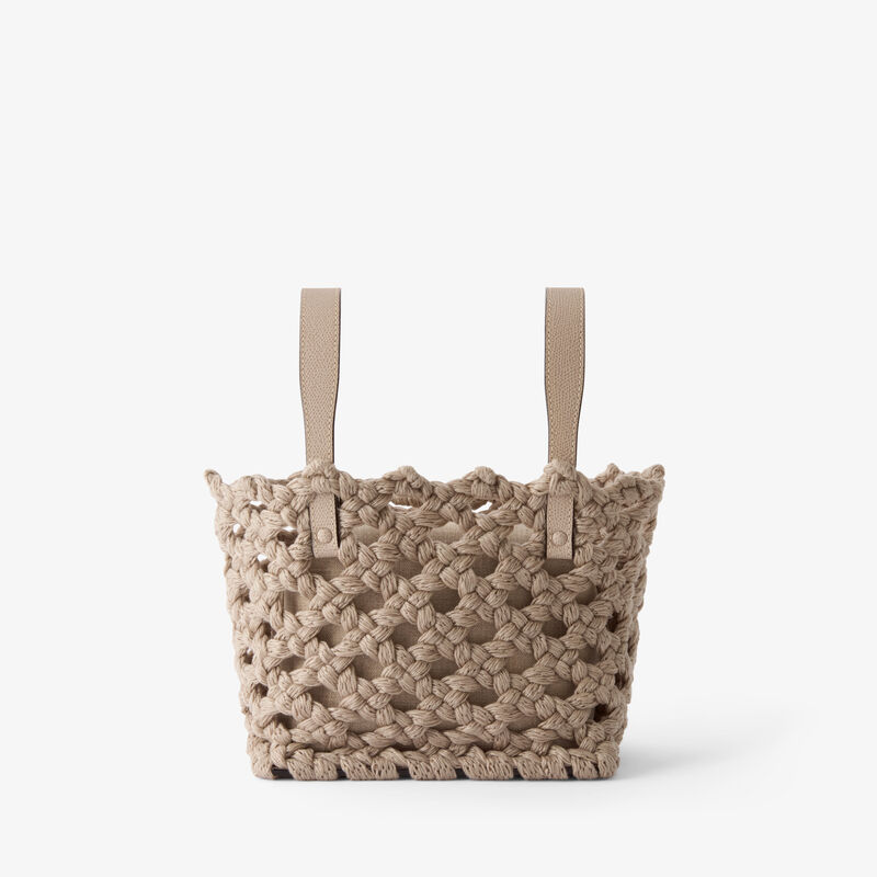 Soft Sportami Via Bucket Micro Bag - Nude Pink - Tessuto Intrecciato/Vitello VS - Valextra - 1