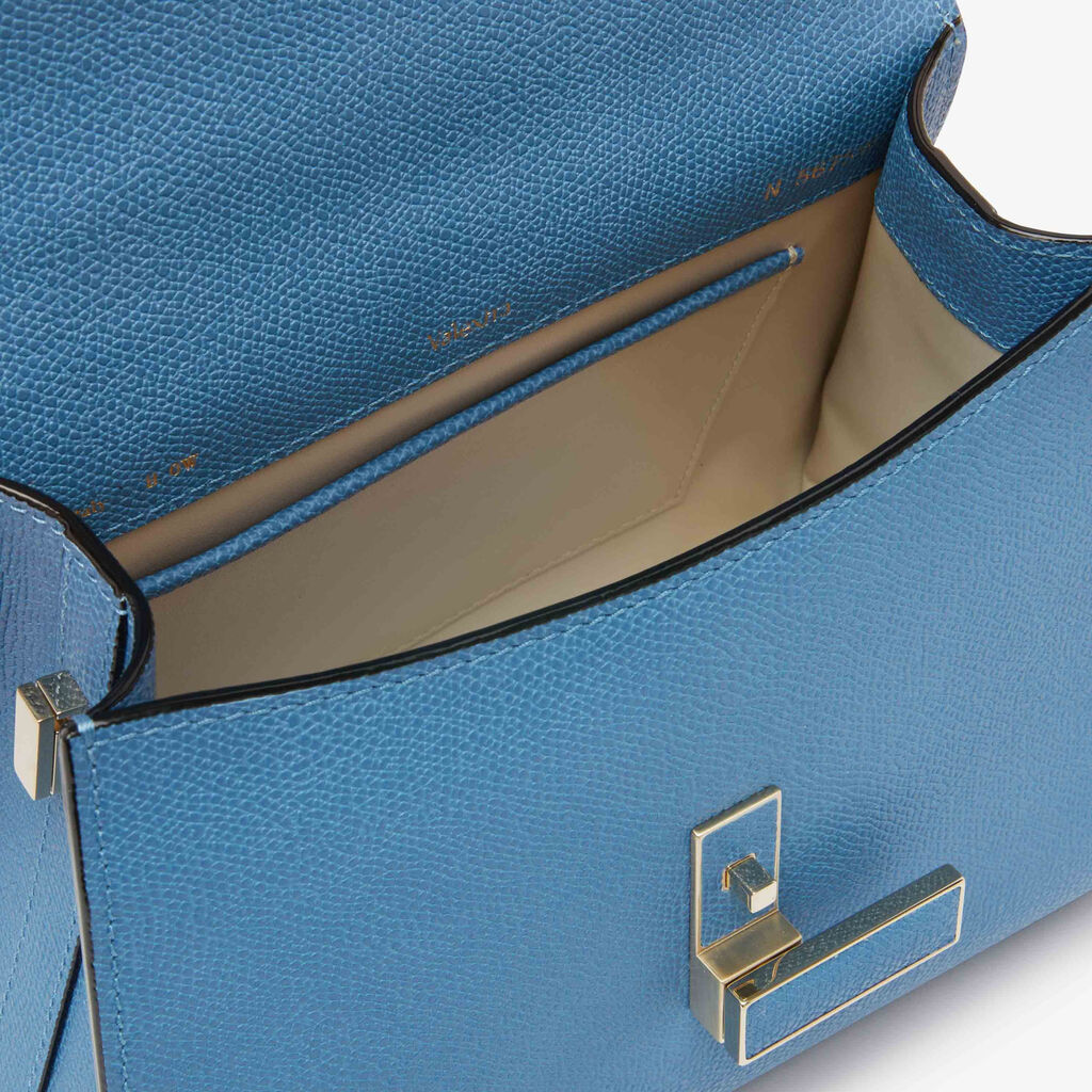 Borsa a Mano Iside Mini - Blu Nebula - Vitello VS - Valextra - 3