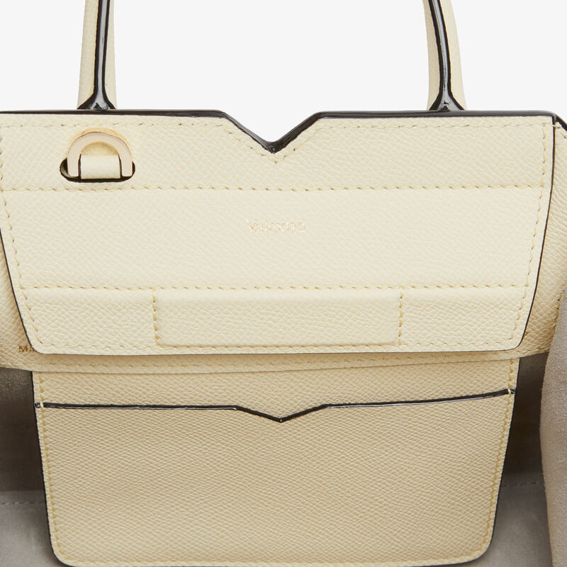 Milano Crossbody Micro Bag - Pergamena White - Millepunte Soft calf leather - Valextra - 4